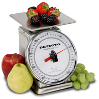Detecto PT-500SRK Petite Top Loading Scale with Rotating Dial-500 g