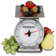 Detecto PT-500SRK Petite Top Loading Scale with Rotating Dial-500 g