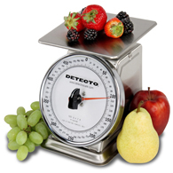 Detecto PT-500SRK Petite Top Loading Scale with Rotating Dial-500 g