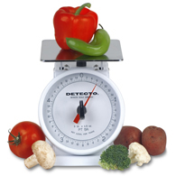 Detecto PT-5R Petite Top Loading Scale with Rotating Dial