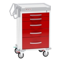 Detecto Rescue ER Medical Carts - Red Drawers (Not Loaded)