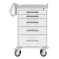 Detecto Rescue General Purpose Medical Carts - White Drawers