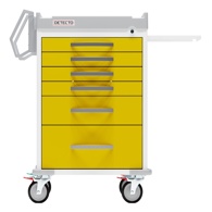Detecto Rescue Isolation Medical Carts - Yellow Drawers