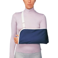 Procare Deep Pocket Economy DJO 79-99155-ProCare Deep Pocket Economy Blue/White Polyester/Cotton Arm Sling (EA/1)
