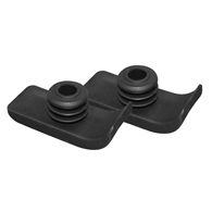 Drive Medical 10110B Walker Ski Glides-Black-1 Pair