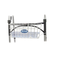 Drive Medical 10200B Aluminum Walker Basket w/ Plastic Insert, Walker Accessories
