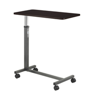 Drive Medical 13067 Non Tilt Top Overbed Table-Silver Vein