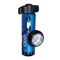 Drive Medical CH4808-L-BLUE Chad CGA 870 Oxygen Regulator-0-8 LPM