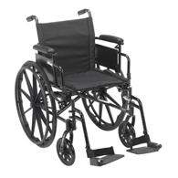 Drive CX418A 18" Cruiser X4 Wheelchair-Desk Arms-Swing Away Footrest