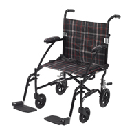 Drive DFL19-BLK Fly Lite Ultra Lightweight Transport Wheelchair-Black