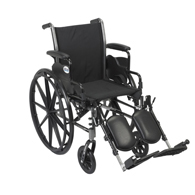 Drive K320 20" Cruiser III Wheelchair-Desk Arms-Elevating Leg Rests