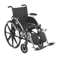 Drive Medical L414 Viper Wheelchair w/ Elevating Leg Rests-14" Seat