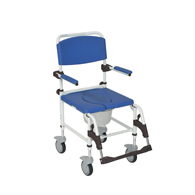 Drive Medical NRS185007 Aluminum Shower Commode Transport Chair