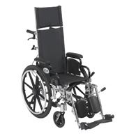 Drive PL412RB 12" Viper Plus Wheelchair-Elevate Leg Rest-Flip Back Arm