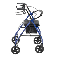 Drive R728BL Aluminum Rollator w/ Removable Back Support & Seat-Blue