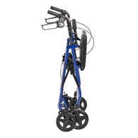Drive R728RD Aluminum Rollator w/ Removable Back Support & Seat-Red