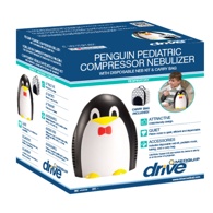 Drive Medical Penguin Pediatric Compressor Nebulizer - Disposable and Reusable Neb Kit Options