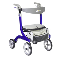 Drive RTL10266BL-HS Nitro DLX Euro Style Walker Rollator-Sleek Blue