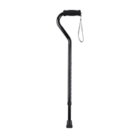 Drive Medical RTL10306 Foam Grip Offset Handle Walking Cane-Black