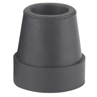 Drive Medical RTL10321BKB Large Base Quad Cane Tips-3/4"-Black