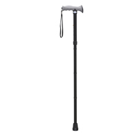 Drive RTL10370BK Adjustable Folding Cane w/ Gel Hand Grip-Black