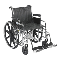 Drive STD20EC 20" Sentra EC Wheelchair-Desk Arms-Swing Away Footrests