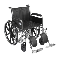Drive STD20EC 20" Sentra EC Wheelchair-Full Arms-Elevating Leg Rests