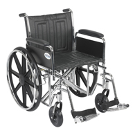 Drive STD20EC 20" Sentra EC Wheelchair-Full Arms-Swing Away Footrests