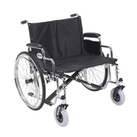 Drive STD26ECDDA Sentra EC Extra Wide Wheelchair-Desk Arms-26" Seat