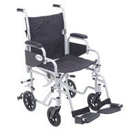 Drive TR18 Poly Fly Wheelchair w/ Swing Away Footrests-18" Seat