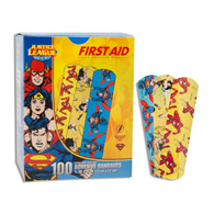 American White Cross Stat Strip Dukal 10790-American White Cross Stat Strip Superman/Wonder Woman/Flash Kid Design (BX/100)