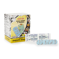 Dukal 1085737 Looney Tunes Stat Strip - Bugs & Daffy, Adhesive Strip, 3/4 x 3 in (BX)