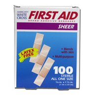 Dukal 1298033 American White Cross First Aid, Adhesive Strip, 3/8 x 1-1/2 in (CS)