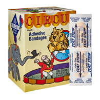 Dukal 15600 American White Cross Stat Strip Circus Kid Design Strip, 3/4 x 3 in (CS)