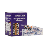 Dukal 15605 American White Cross Stat Strip Designer Safari, Adhesive Strip, 3/4 x 3 (BX)