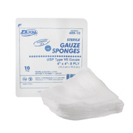 Dukal Dukal 408-10-Dukal Sterile USP Type VII Gauze Sponge, 4 x 4 Inch, Sponges & Pads (CS)