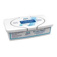 Flush Away Adult Dynarex 1321-Dynarex Flush Away Personal Wipes, Adult, Tub, Aloe/Lanolin Scented, Personal Wipes (BX/60)