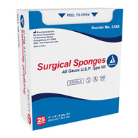 Dynarex Dynarex 3342-Dynarex Sterile Gauze Sponge, 4 x 4 in (CS/24)
