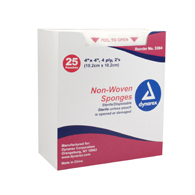 Dynarex Dynarex 3364-Dynarex Sterile Nonwoven Sponge, 4 x 4 in (CS/600)