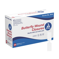 Secure Strip Dynarex 3615-dynarex Butterfly Wound Closure Strip, 3/8 by 1-13/16 in Closure (CS/2400)
