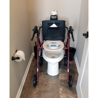 Free2Go F2G-ROL8CBG, Like New, Rollator with Commode Seat