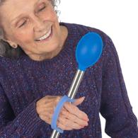 EaZyHold 105 Adaptive Grip Aid, Blue 2 Pack (medium w/ large holes)