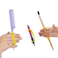 EaZyHold 108 Adaptive Grip Aid, Yellow 2 Pack (extra-small w/ small holes)