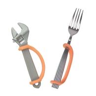 EaZyHold 109 Adaptive Grip Aid, Orange 2 Pack, (medium w/ small holes)