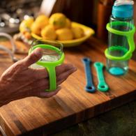 EaZyHold 110 Adaptive Grip Aid, Lime Sippy Cup 2 Pack (extra-large w/ XL holes)