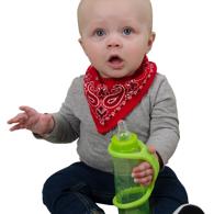 EaZyHold 110 Adaptive Grip Aid, Lime Sippy Cup 2 Pack (extra-large w/ XL holes)