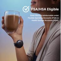 Embr Wave Cooling and Warming Wristband - Personalized Thermal Relief  - Black