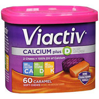 Viactiv Emerson Healthcare 85714100496-VIACTIV Calcium+ Bone Strengthening Soft Chews Rich Caramel, Miscellaneous (BT/60)