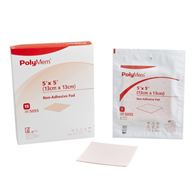PolyMem Ferris Manufacturing 5055-PolyMem Nonadhesive without Border Foam Dressing, 5 x 5 in, Foams (BX/15)