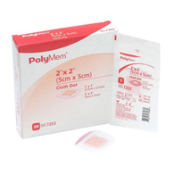 PolyMem Ferris Manufacturing 7203-PolyMem Pink/White Adhesive Strip, 2 x 2 in (CS/100)